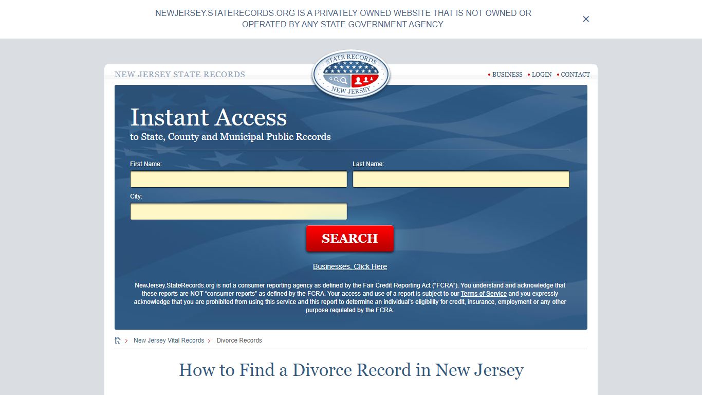 How to Find a Divorce Record in New Jersey - New Jersey State Records